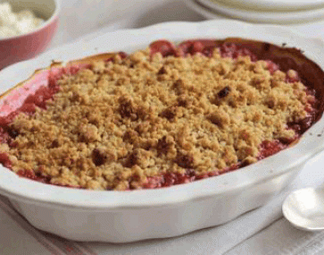 Quince and Walnut Crumble with Quince Icecream