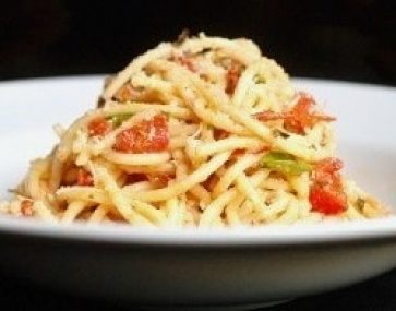 Pasta with Sun-dried Tomatoes & Feta